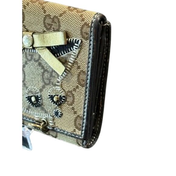 Gucci Monogram Guccioli Brando Chihuahua Continental Wallet Dark Brown*LTD Edit. - Picture 6 of 16